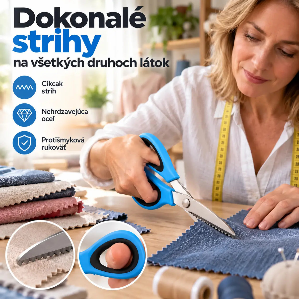 🔥Kúpte 1, získajte 1 zadarmo✂️ Profesionálne zúbkované nožnice – naostrené zúbkované nožnice
