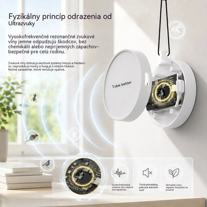 2 kusy za 22 € Prenosný ultrazvukový odpudzovač vtákov | Automatický odpudzovač holubov, ideálny na balkóny, záhrady a vonkajšie priestory