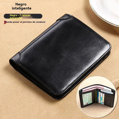 👔💳 1 kos 20 EUR ✅✨ Nova moška denarnica iz pravega usnja s protikradje