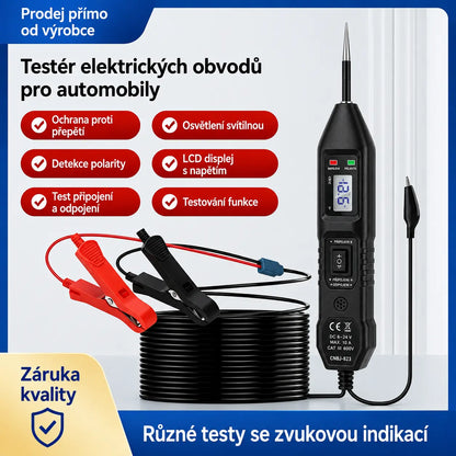 Multifunkční testovací pero pro automobily s LCD displejem, zkoušečka obvodů 6-36 V.