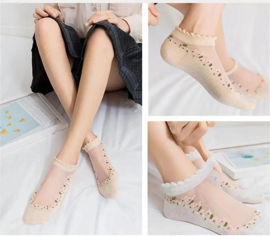 🔥Utolsó napi akció -【7 párban】🧦nyári légáteresztő zokni Anyaga: pamut
