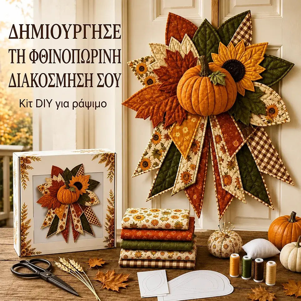 🎇🎄Σετ ραπτικής για κρέμασμα στην πόρτα με καπιτονέ χριστουγεννιάτικο σχέδιο (7 σχέδια)