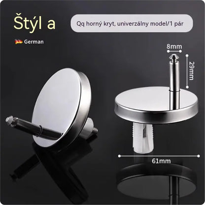 🚽【2 para, skupaj 4 kosi】 Univerzalni kopalniški dodatki ----💦✨Vijačne sponke za pritrditev straniščne deske.