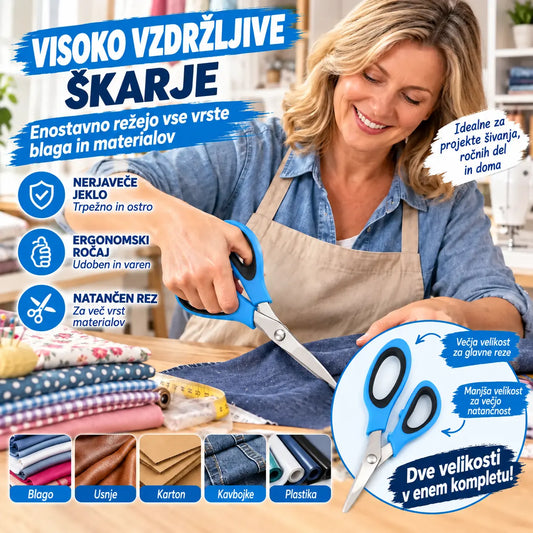 🔥Kupite 1, dobite 1 brezplačno✂️ Profesionalne nazobčane škarje – naostrene nazobčane škarje za blago