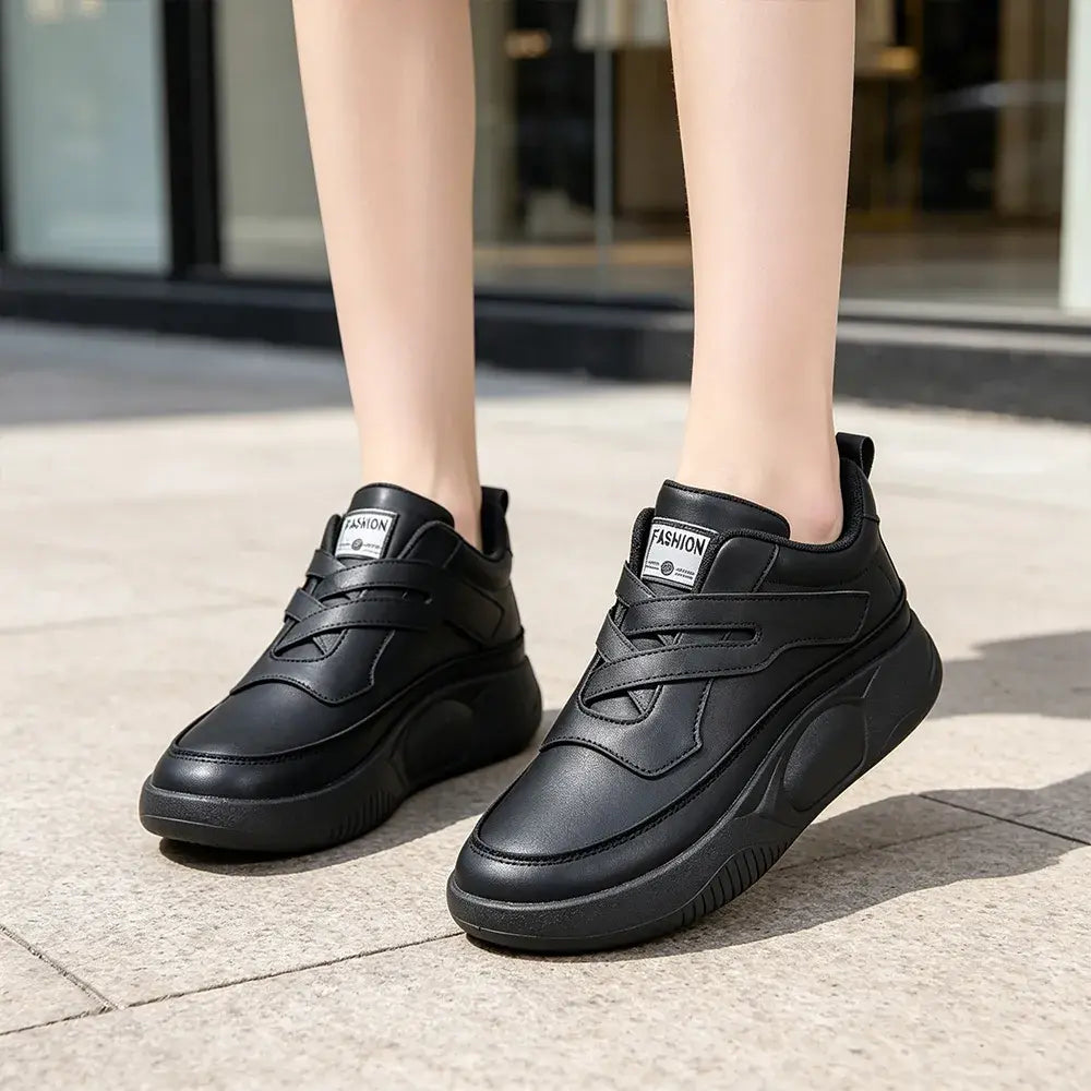 ✨ Ženski športni čevlji iz mehkega usnja 👟 Debel podplat, nedrseči, lahki in udobni, casual superge za tek, potovanja in vsakdan 💖