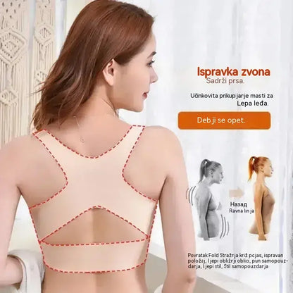 Zadnji dan rasprodaje! – 60 % popusta   Grudnjak bez žica s kopčanjem sprijeda i ukriženim naramenicama na leđima: korigira držanje te pruža maksimalnu potporu i udobnost.