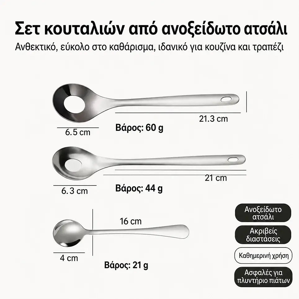 🍖【3 τεμάχια】Καλούπι για κεφτέδες από ανοξείδωτο ατσάλι 304 – ιδανικό για την παρασκευή κεφτέδων από κρέας και ψάρι, τέλειο για μαγείρεμα στο σπίτι 🥄