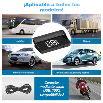 Pantalla HUD para coche｜Proyección HD GPS｜Velocidad en tiempo real y conducción más segura
