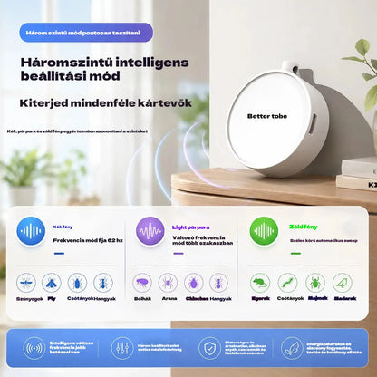 Hordozható ultrahangos madárriasztó | Automatikus galambriasztó, ideális erkélyekre, kertekbe és szabadba