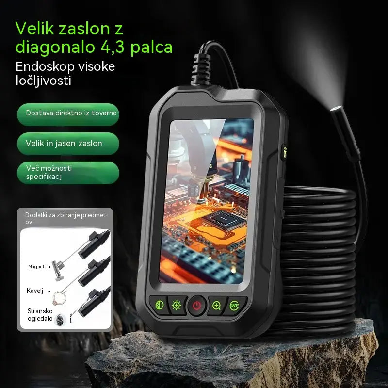 Časovno omejena ponudba: Polovična cena!  Prenosni HD 1080p endoskop (s 4,3-palčnim zaslonom) – vodoodpornost IP67, natančne zmogljivosti zaznavanja in dolga življenjska doba baterije