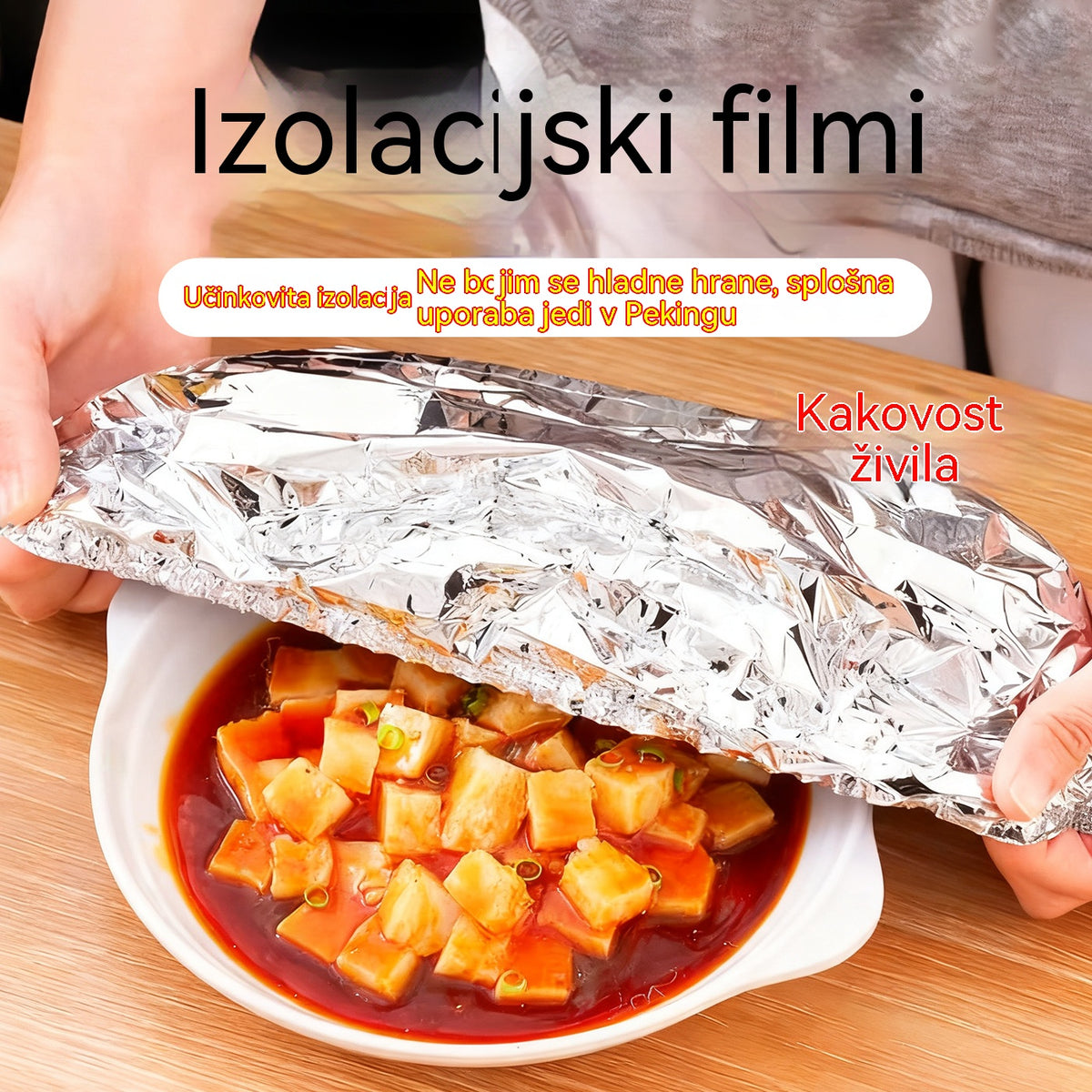 【100 kosov】27 evrov Izolacijski pokrov iz aluminijaste folije