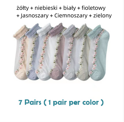 🔥Utolsó napi akció -【7 párban】🧦nyári légáteresztő zokni Anyaga: pamut