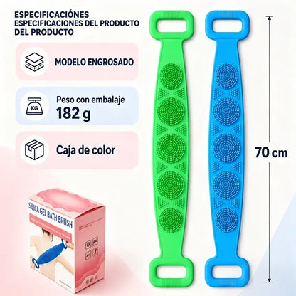 🔥Kupite 1, dobite 1 gratis🔥🛁 Dvostranska silikonska rokavica za kopel – ekstra dolga rokavica za enostavno čiščenje telesa