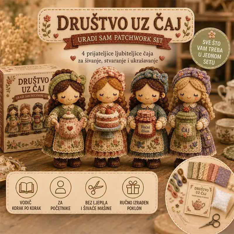 🎁Posljednji dan: Iskoristite 49% popusta! 🧵 Minijaturni komplet za patchwork iz serije Miniature World.