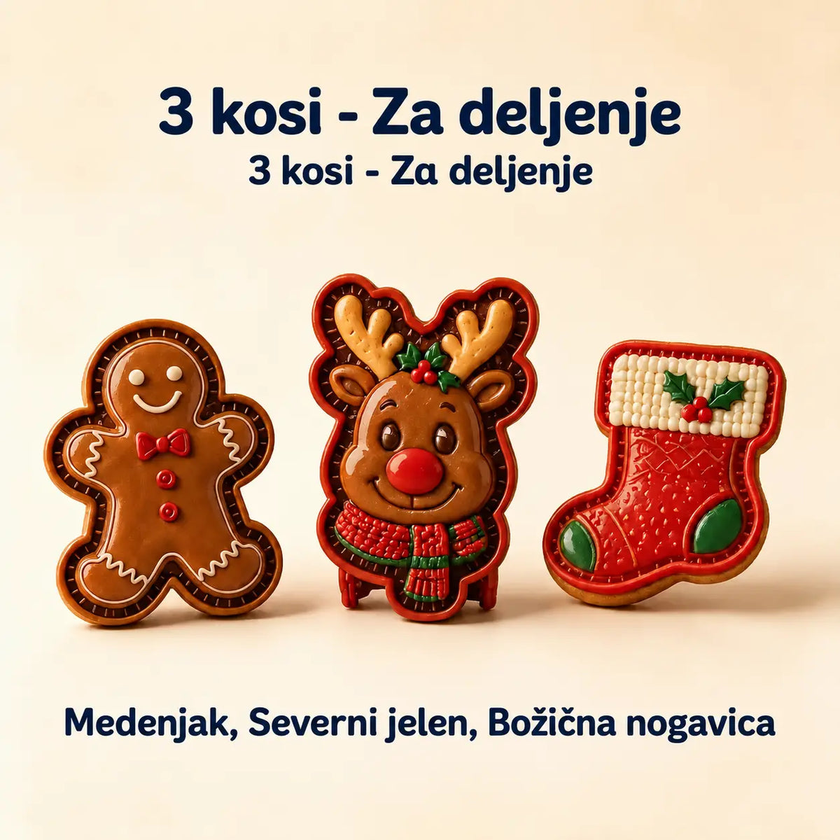 🥧🎄 Set 9 mini božičnih modelčkov za sladice | Reliefni in za večkratno uporabo ⛄