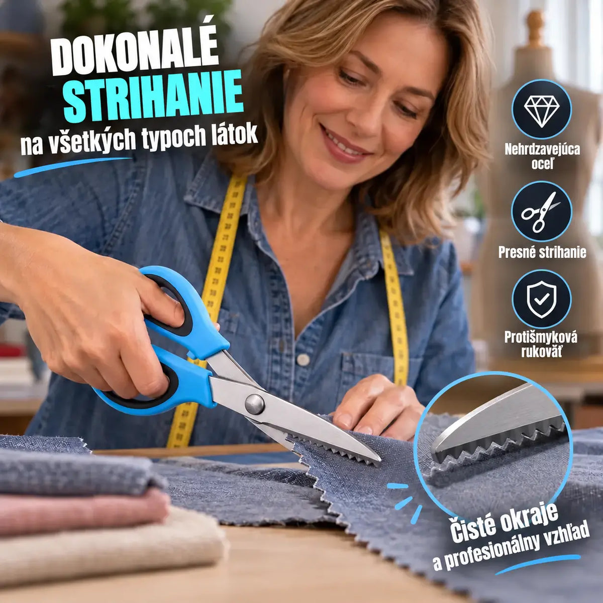 🔥Kúpte 1, získajte 1 zadarmo✂️ Profesionálne zúbkované nožnice – naostrené zúbkované nožnice