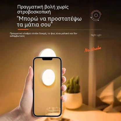 🏡💡🔥Αγοράστε 2 και πάρτε 2 δωρεάν🔥4 τεμάχια για 27 ευρώ🔥Έξυπνο φως LED με επαγωγή στο ανθρώπινο σώμα, βολικό και πρακτικό στη φόρτιση