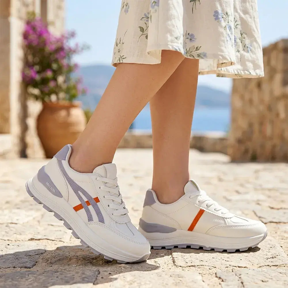 🍂 Για Άνοιξη & Φθινόπωρο! ✨ Γυναικεία Casual Αθλητικά Παπούτσια 👟 Ελαφριά Παπούτσια για Τρέξιμο, Χοντρή Σόλα με Εφέ Ύψους, Μαλακά, Αναπνεύσιμα & Άνετα, Μοντέρνα & Πολυχρηστικά 💖