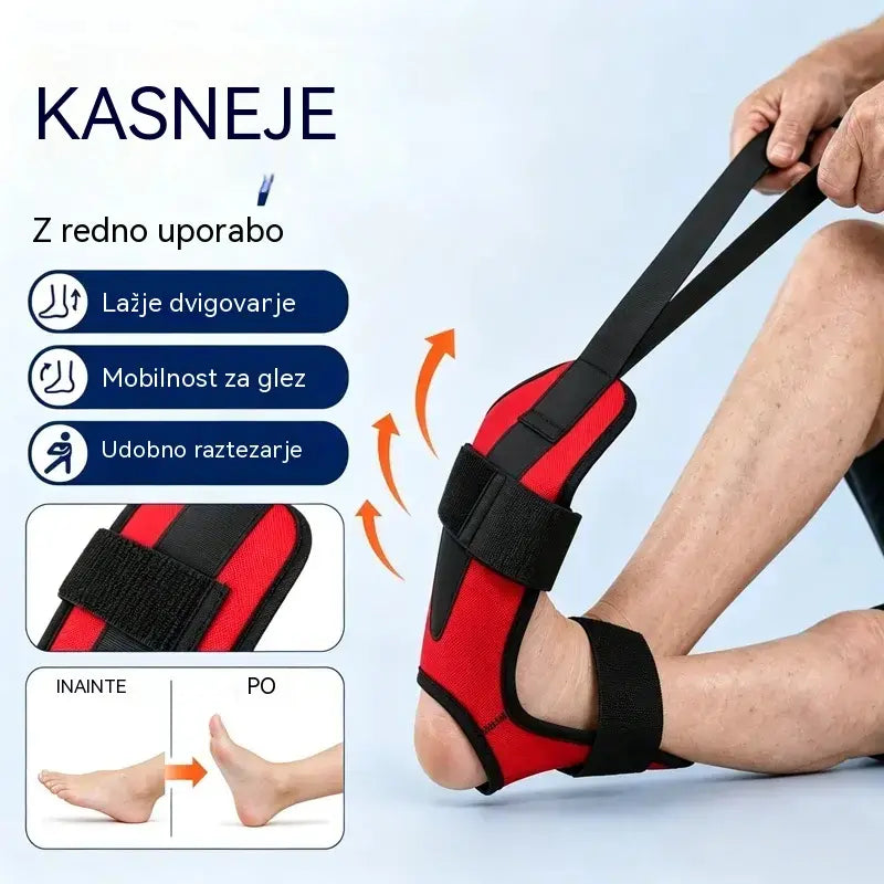 【2 buc】Centură de Stretching și Întindere Ligamente pentru Yoga și Fitness – Curea Respirabilă și Reglabilă pentru Glezne și Picioare, Recuperare și Flexibilitate