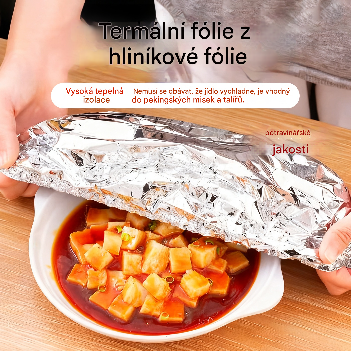 【100 díly】650 Kč za jedny Izolační kryt z hliníkové fólie