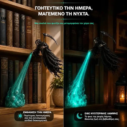 🎃🔥 Διακοσμητικό φως LED αγγέλου 3D | Φανταστική φωτιζόμενη διακόσμηση ραφιού