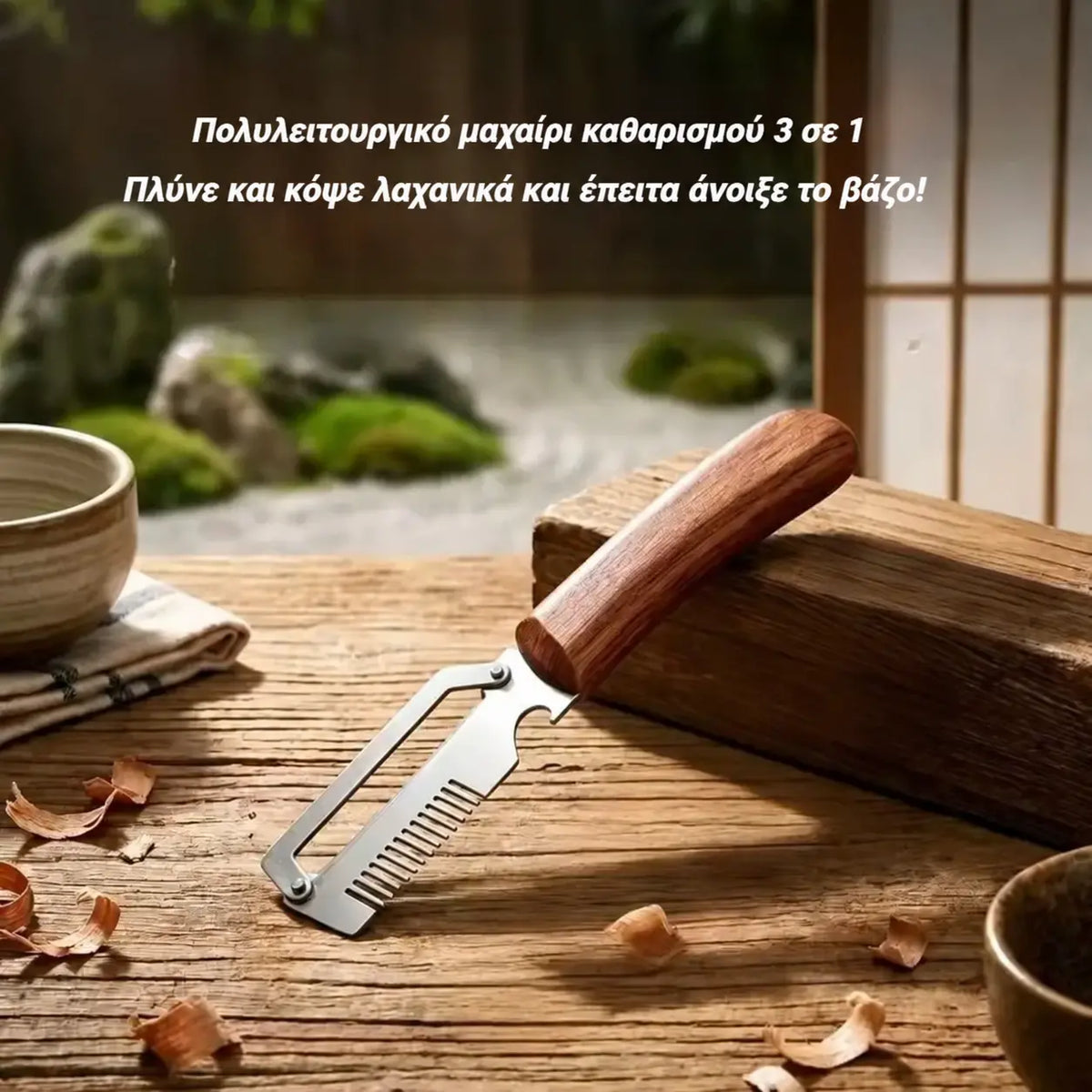 ✅Αγοράστε 1 και πάρτε 1 δωρεάν (2 είδη) 🧅🔪 Πολυλειτουργικός αποφλοιωτής κουζίνας 3 σε 1: Ξεφλουδίστε, κόψτε και ανοίξτε μπουκάλια! 🔥