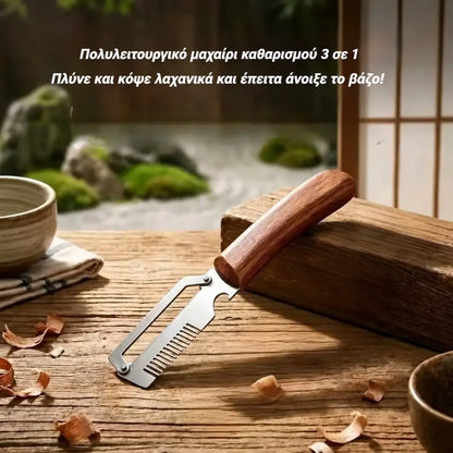 ✅Αγοράστε 1 και πάρτε 1 δωρεάν (2 είδη) 🧅🔪 Πολυλειτουργικός αποφλοιωτής κουζίνας 3 σε 1: Ξεφλουδίστε, κόψτε και ανοίξτε μπουκάλια! 🔥
