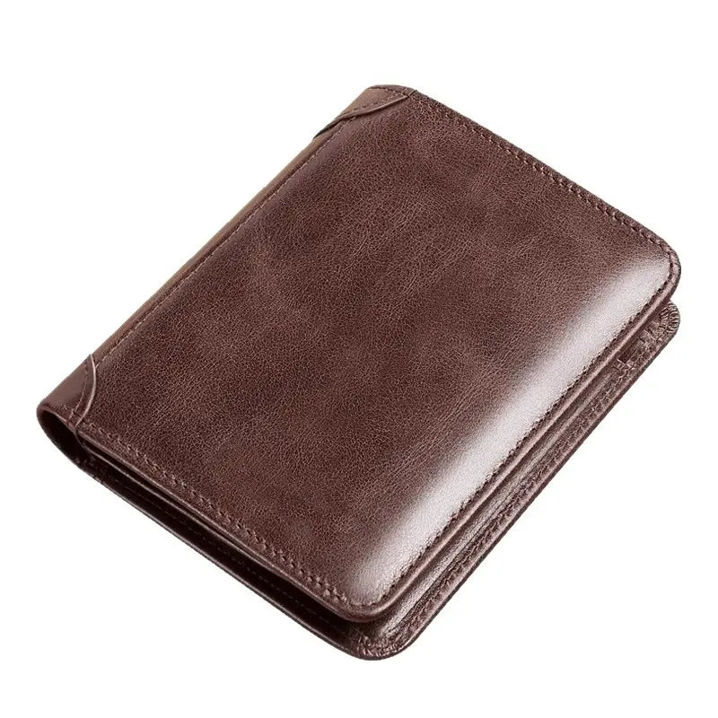 👔💳 1 kos 20 EUR ✅✨ Nova moška denarnica iz pravega usnja s protikradje