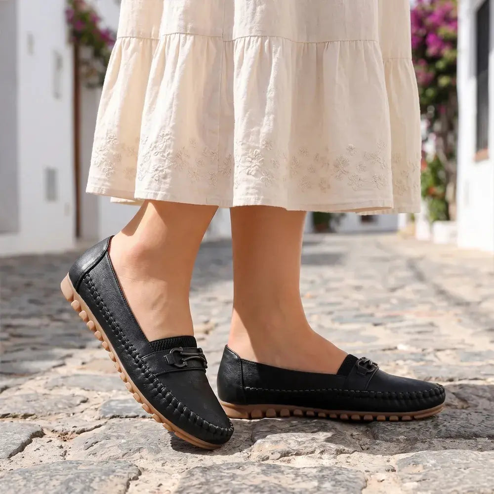 👞【36-43】Γυναικεία επίπεδα slip-on παπούτσια – καθημερινά και άνετα – ελαφριά και αναπνεύσιμα.