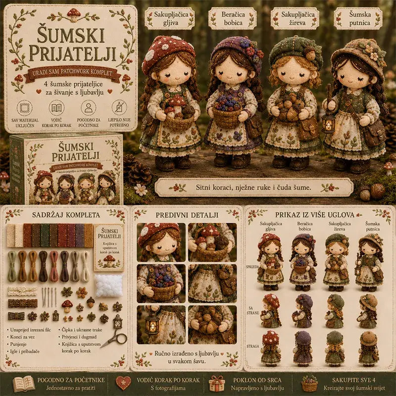 🎁Posljednji dan: Iskoristite 49% popusta! 🧵 Minijaturni komplet za patchwork iz serije Miniature World.