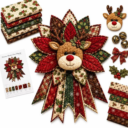 🎇🎄Σετ ραπτικής για κρέμασμα στην πόρτα με καπιτονέ χριστουγεννιάτικο σχέδιο (7 σχέδια)