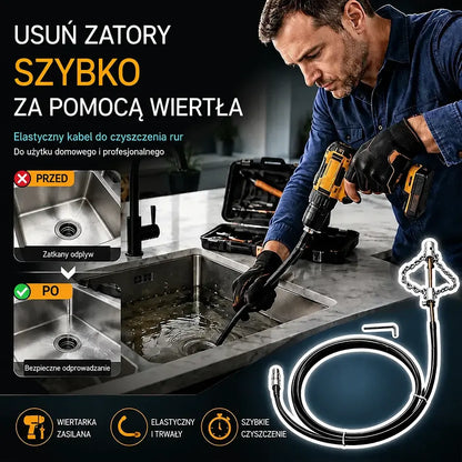 Narzędzia do udrażniania kanalizacji i toalet