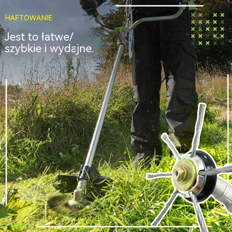【Kup 1, a drugi dostaniesz gratis: 2 sztuki】 Wymienna głowica tnąca do kosiarki/podkaszarki - stalowa głowica tnąca do koszenia trawy