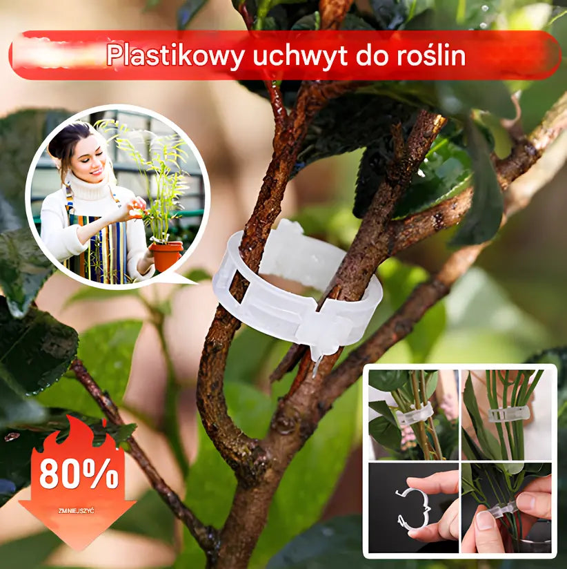 【 200 sztuk 】Klip do roślin ogrodowych w szklarniach, klips do wzrostu roślin  klips do uprawy sadzonek