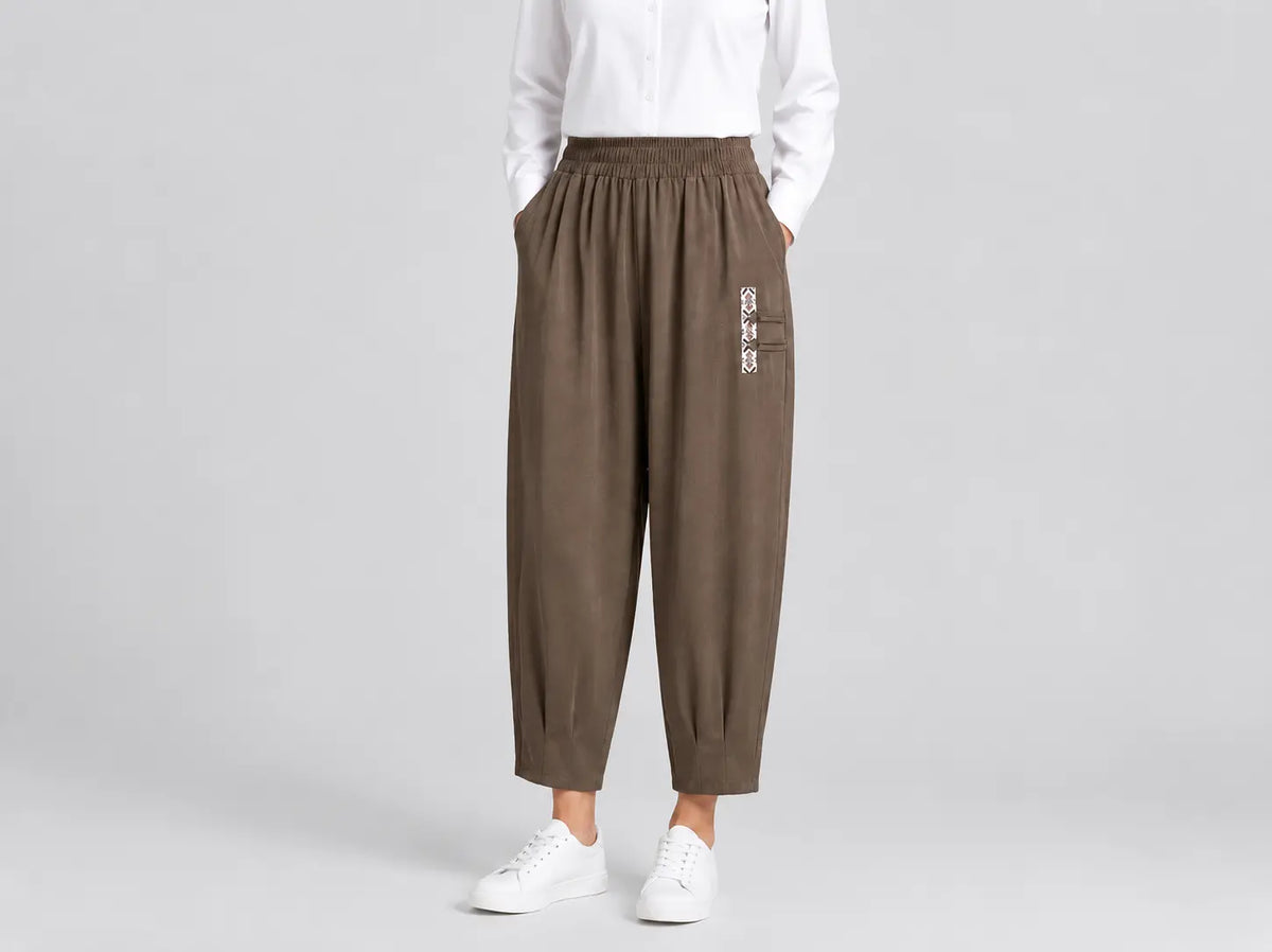 🔥✨【M-4XL】👖 Nové letné tenké bavlnené ľanové nohavice 7/8