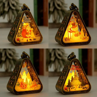 🌲🎅【1 σετ για 4 τεμ.】🎁✨ Χριστουγεννιάτικα ρετρό νυχτερινά φωτάκια | Φωτεινή διακόσμηση σε σχήμα χιονάνθρωπου + διακόσμηση για περβάζι παραθύρου ή τραπέζι