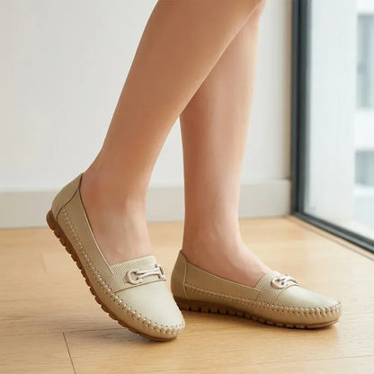 👞【36-43】Γυναικεία επίπεδα slip-on παπούτσια – καθημερινά και άνετα – ελαφριά και αναπνεύσιμα.