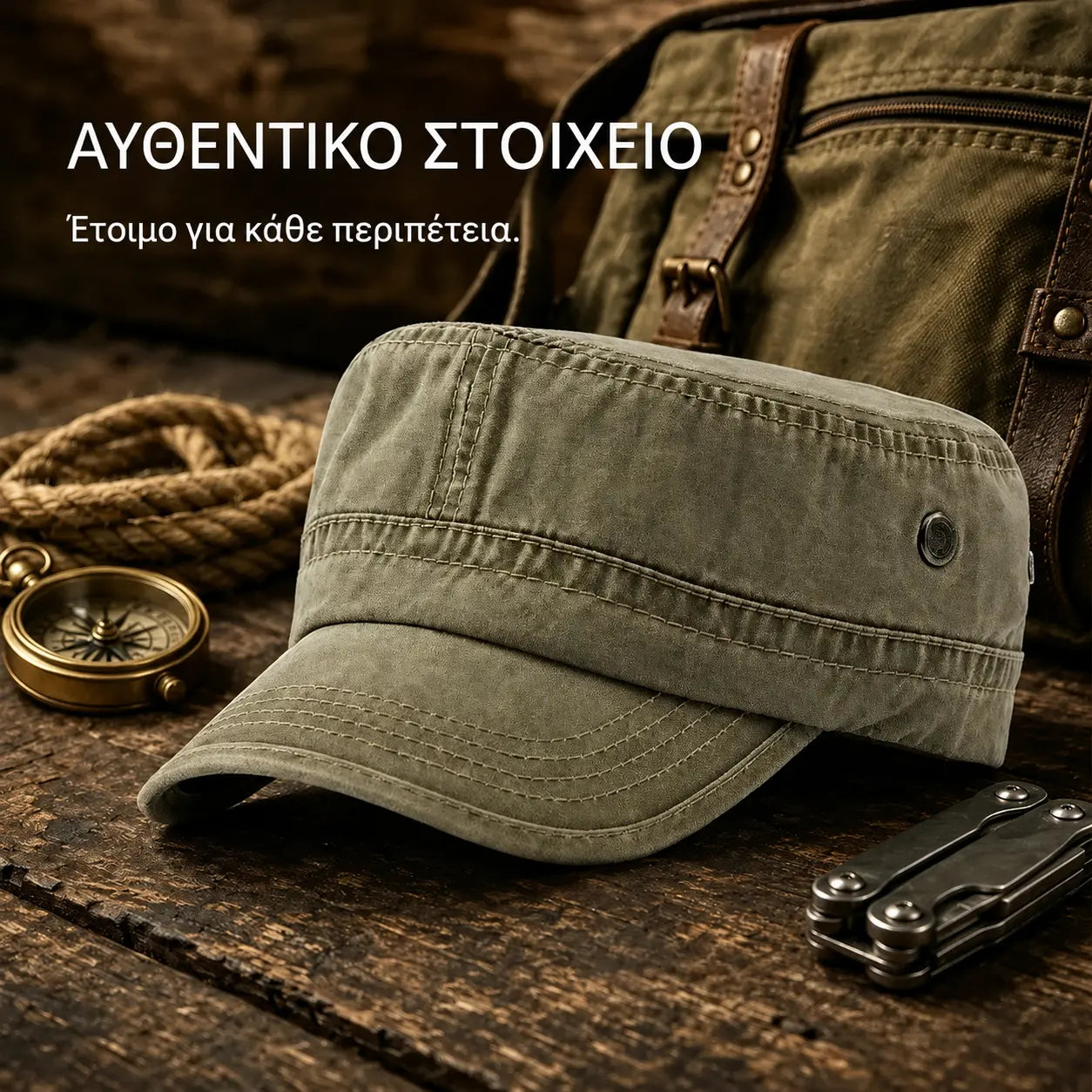 Vintage πλυμένο καπέλο τύπου στρατιωτικού τζόκεϊ, unisex, για άνδρες και γυναίκες