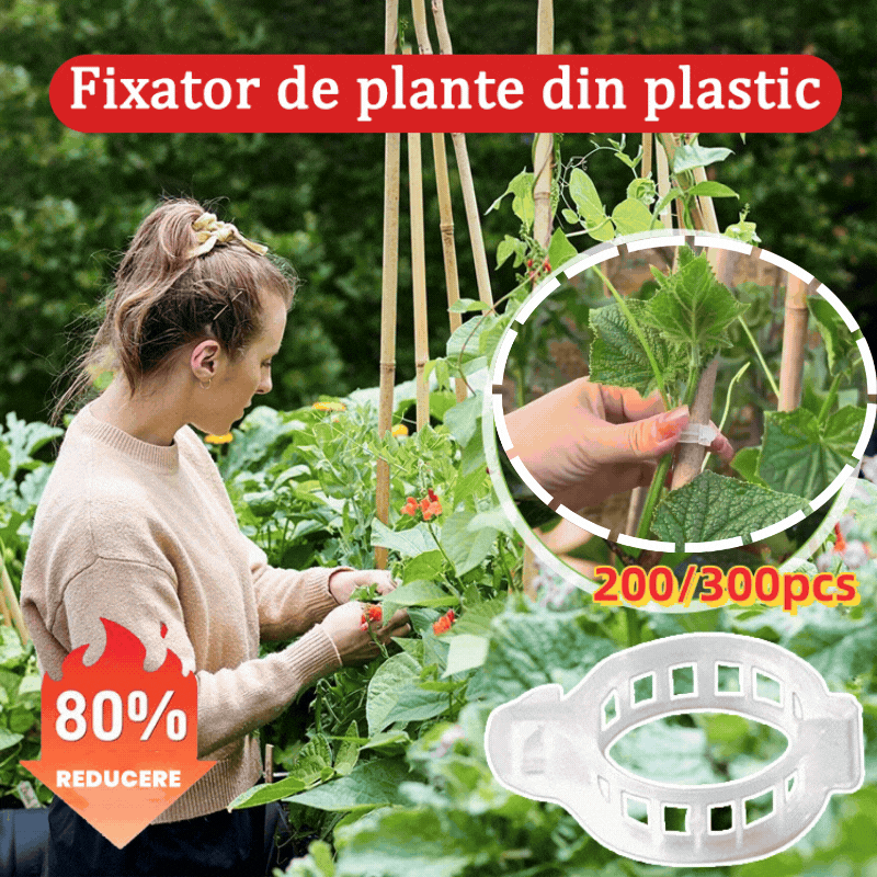 【100 kom】Plastični nosač biljaka za biljke rajčice povezane s visećom rešetkom za uređenje vrta staklenika