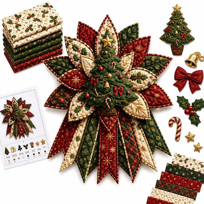 🎇🎄Σετ ραπτικής για κρέμασμα στην πόρτα με καπιτονέ χριστουγεννιάτικο σχέδιο (7 σχέδια)