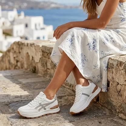 🍂 Για Άνοιξη & Φθινόπωρο! ✨ Γυναικεία Casual Αθλητικά Παπούτσια 👟 Ελαφριά Παπούτσια για Τρέξιμο, Χοντρή Σόλα με Εφέ Ύψους, Μαλακά, Αναπνεύσιμα & Άνετα, Μοντέρνα & Πολυχρηστικά 💖