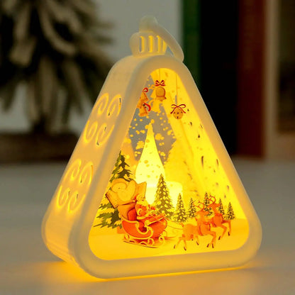 🌲🎅【1 σετ για 4 τεμ.】🎁✨ Χριστουγεννιάτικα ρετρό νυχτερινά φωτάκια | Φωτεινή διακόσμηση σε σχήμα χιονάνθρωπου + διακόσμηση για περβάζι παραθύρου ή τραπέζι