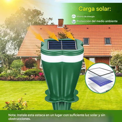 🔥Repelente de animales con energía solar🐾 Disuasor automático activado por movimiento – Protección impermeable para exteriores