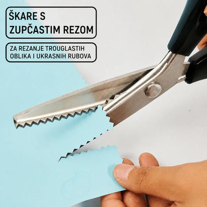 🔥2 komada 49 KM✂️ Profesionalne nazubljene makaze – Oštre nazubljene makaze