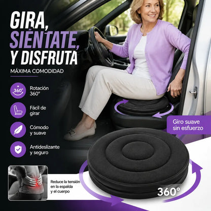 📢📢¡50% DE DESCUENTO!⏰Cojín de asiento giratorio de 360°🚗