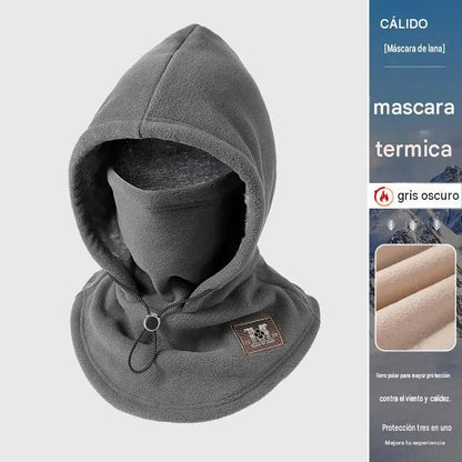 ☃️ 3-v-1 fleecová kukla s kapucňou — teplá, vetruodolná a ideálna na outdoor, cyklistiku a zimu.