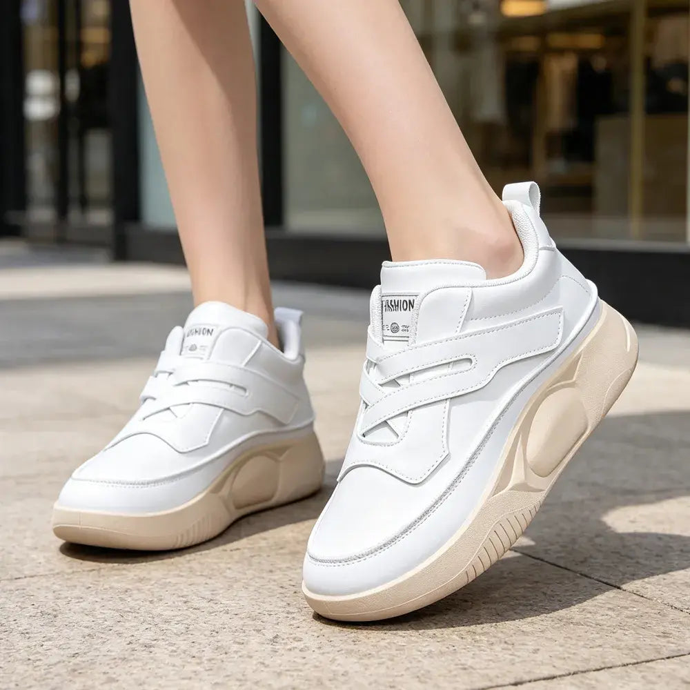 ✨ Ženski športni čevlji iz mehkega usnja 👟 Debel podplat, nedrseči, lahki in udobni, casual superge za tek, potovanja in vsakdan 💖