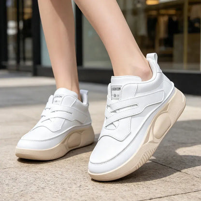 ✨ Ženski športni čevlji iz mehkega usnja 👟 Debel podplat, nedrseči, lahki in udobni, casual superge za tek, potovanja in vsakdan 💖
