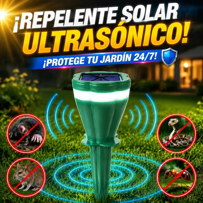 🔥Repelente de animales con energía solar🐾 Disuasor automático activado por movimiento – Protección impermeable para exteriores
