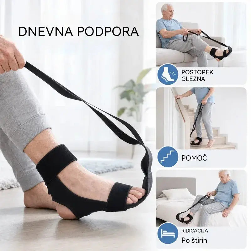 【2 buc】Centură de Stretching și Întindere Ligamente pentru Yoga și Fitness – Curea Respirabilă și Reglabilă pentru Glezne și Picioare, Recuperare și Flexibilitate